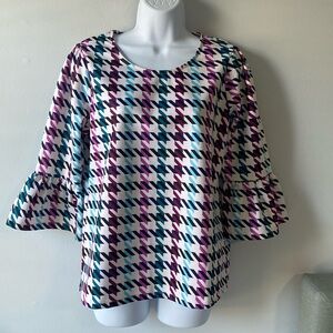 ⚡️Last days! Houndstooth Blouse by Tracy Negoshian